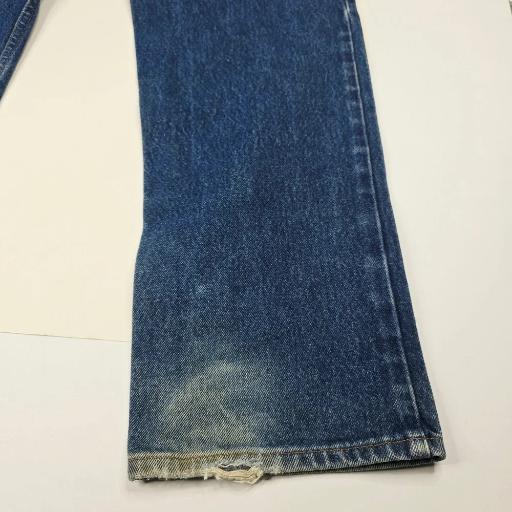Prison Blues Mens Suspenders Buttons Carpenter Work Jeans Blue 34x36 Made in USA